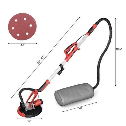 Drywall Sander 800W, Variable Speed With 8 Meter Power Cable Sanding Disc - Image 5