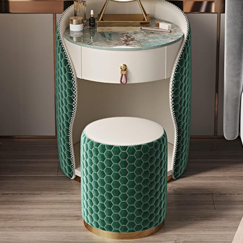 Creative Design Spherical Dressing Table Nordic Minimalism Small Vanity Mirror With Led Lights - Image 5