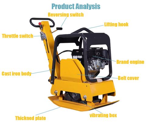 Diesel-Gasoline Soil Reversible Plate Compactor 160kg - Image 5