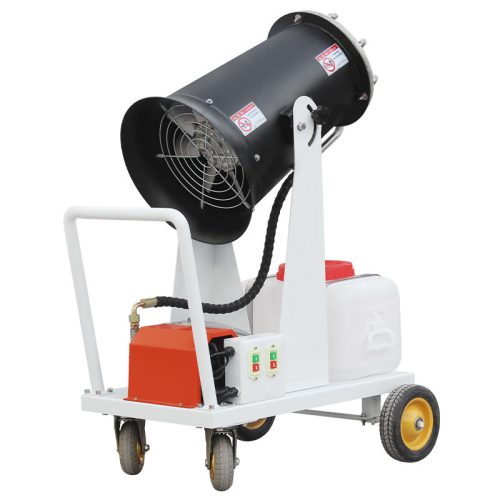 High Temperature Water Spray Humidification Hand Push Fog Cannon Machine Tank Pump Metal Agriculture With 60L 1.5kw - Image 6