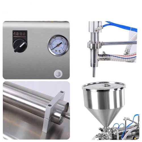 100-1000ml Automatic Pneumatic PLC Single Nozzle Conveyor Oil Peanut Butter Cosmetic Cheese Sauce Yogurt Paste Filling Machine - Image 5