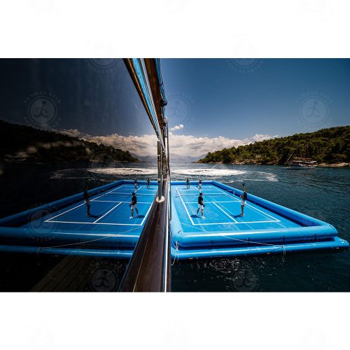 Customized Inflatable Water Sport Platform Inflatable Floating Island Inflatable Pickleball Court - Image 5