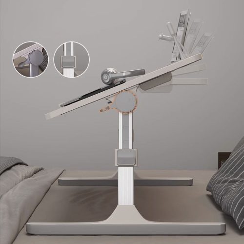 Foldable Laptop Table for Bed Side Portable Study Desk on the Adjustable Height Multi-functional - Image 5