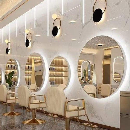 Sober Salon Round Makeup Mirror Led Wall Mirror Vanity Mirror With Lights - Image 5