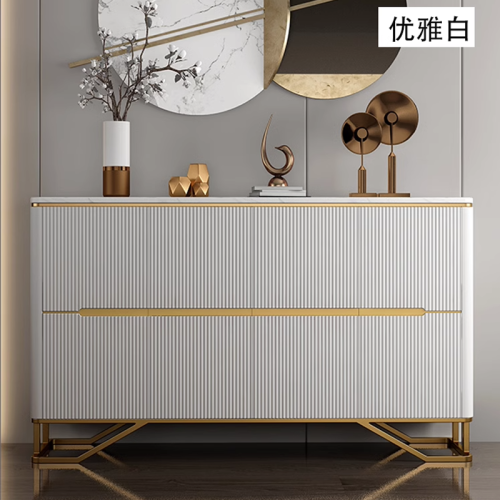 Contemporary Sideboard Buffet with Classic Credenza Design Nordic Style Storage Cabinet - Image 6