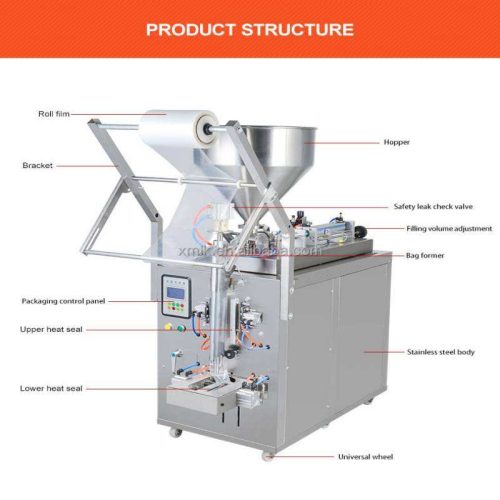 Sauce Sachet Pasta Ketchup Packaging Machine LK-S100 - Image 4