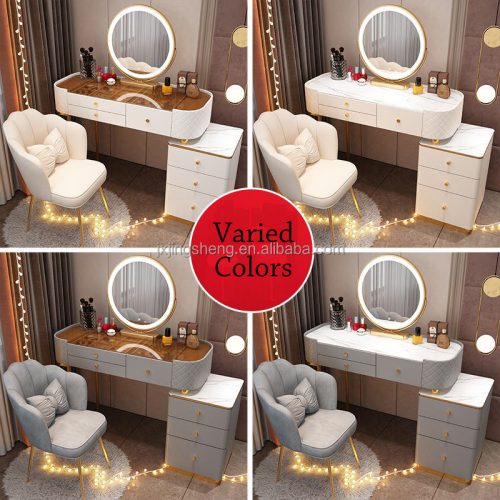 Brand New Wood Bedroom Furniture Lighted Makeup Vanity Make Up Dressing Table With Lighted Mirror - Image 6