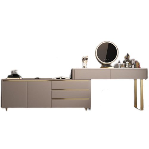 Multifunctional Dressing Table Bedroom Furniture Modern Dressing Table With Storage Dresser Cabinet Drawers - Image 6