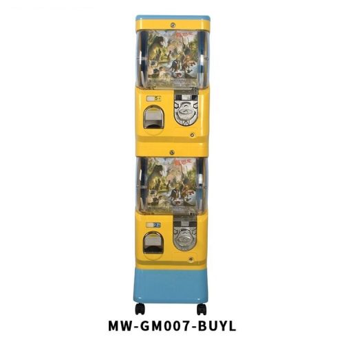 High Quality Electronic Coin Operated Double-layer Kids Gumball Capsule Toy Vending Machine - Image 6