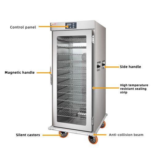 Industrial Electric Heating Hotel Stainless Steel Full Heat Insulation Cabinet - Image 6