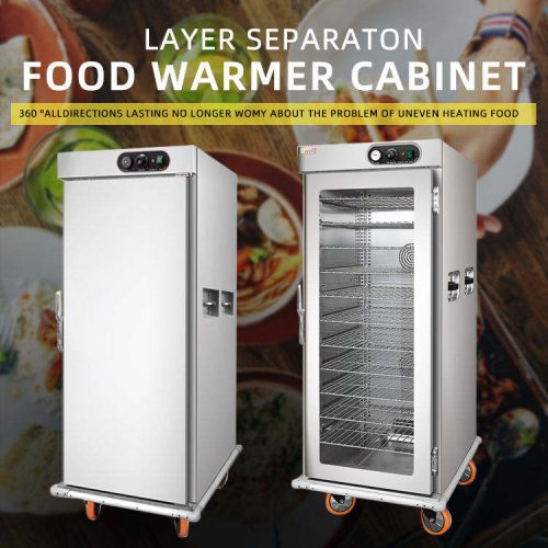 Commercial Electric Party Thermos Food Heater Trolley Pan With Bumper Insulated Hot Pantry