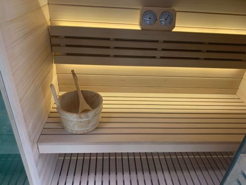 Traditional Classic 1-2 person Sauna Room Fat Reduction Indoor Steam Sauna Hawiya Stove Wooden Sauna Room With Heater - Image 7