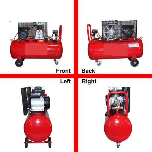 Industrial Portable Air Compressor 220v Dual Voltage 110V 220V 3HP 100L Belt Driven Air Compressor for Sale - Image 6