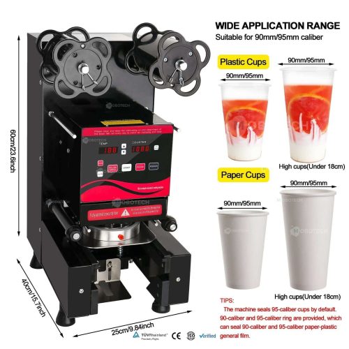 Automatic Cup Sealing Machine Plastic Foam Sealing Milk Tea One-Time High Efficiency - Image 6