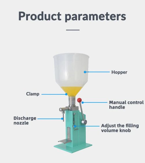 New A03 10-50ml Manual Filling Machine Honey Sauce Bottle Quantitative Filling Machine - Image 6