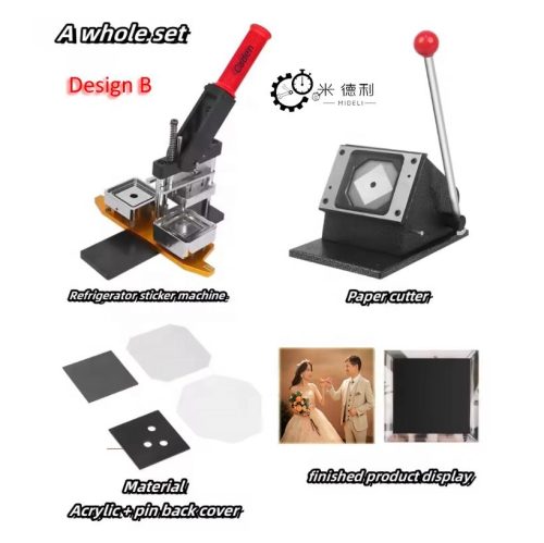 Automatic Square Refrigerator Magnetic Photo Button Refrigerator Rectangle Fridge Magnet Making Machine - Image 6