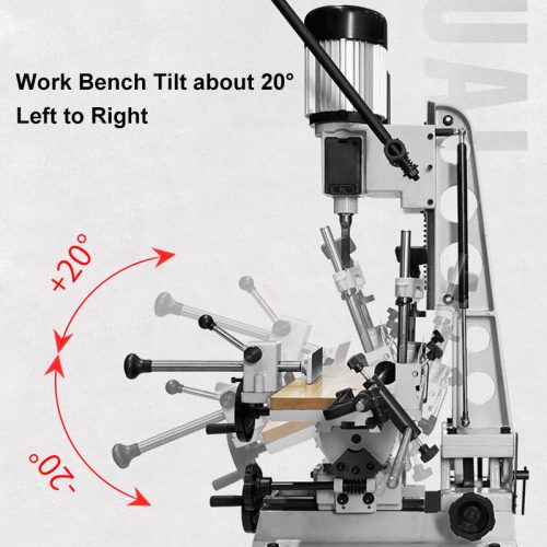 1100W Large Power Wood Mortising Machine Wood Working Mortising Machine Pure Copper Motor - Image 5