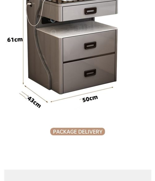 Smart Bedside Table Safe Integrated Simple Modern Bedroom Storage Cabinet Safe Password Lock Cabinet - Image 6