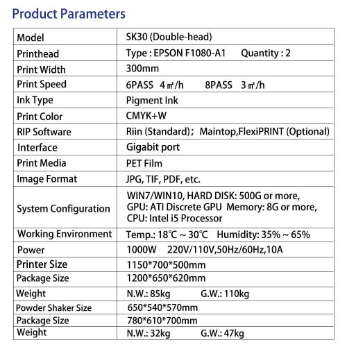 Oven A3 Digital Control Pet Film DTF Printer For T Shirt - Image 5