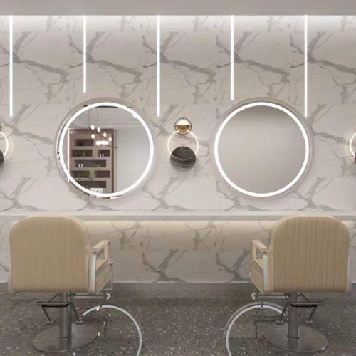 Sober Salon Round Makeup Mirror Led Wall Mirror Vanity Mirror With Lights - Image 6