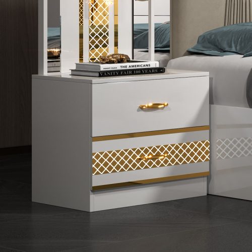 Turkish Style Bedroom Set Furniture Wood Frame Full King Size Bed Set - Image 7