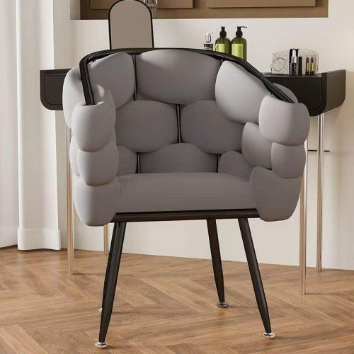 Beauty Salon Chair Luxury Modern Accent Chair Living Room Furniture Home Furniture Sofa Metal Base Velvet Chair - Image 6