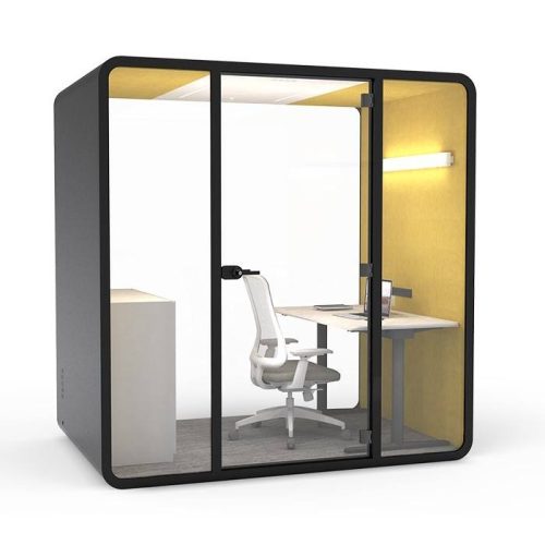 Acoustic Sound Booth Movable Two Person Office Pod