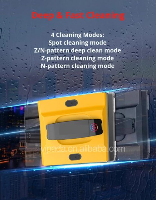 Intelligent AI Window Cleaning Robot 5600pa Suction 100ml Intelligent Automatic Glass Vacuum Cleaner Robot Vacuum Cleaning Product - Image 6