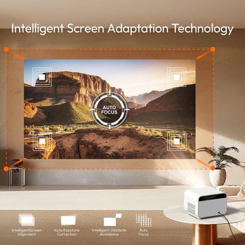 U12 Dust Proof Smart Android WIFI LED Video Home Theater Portable 1080P 3D Movie Projector With Fabric Art - Image 7