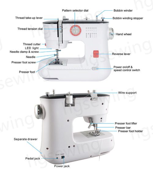 Tailor Use Sewing Machine Streamlined Shape Automatic Thread Reverse Stitching Sewing Machine Price - Image 7