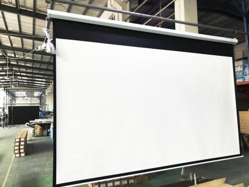 Home Theater 120-300Inch Electric Projection Screen With Remote Control & Receiver - Image 7