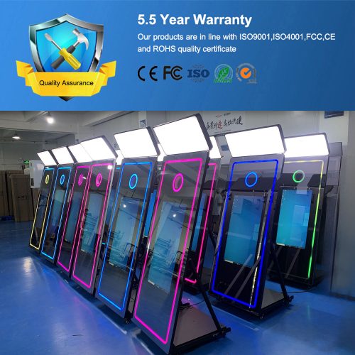 Wholesale Mirror Photo Booth Machine Selfie 65 Inch Touch Screen Magic Mirror Photobooth With Camera - Image 7