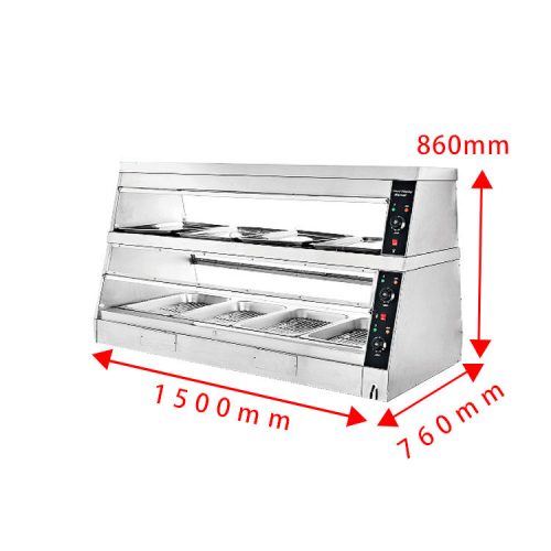 Commercial Industrial Electrically Insulated Stainless Steel Thermal Displays Keep Food Heaters On Tray Machines Heating Fixed Cabinets - Image 6