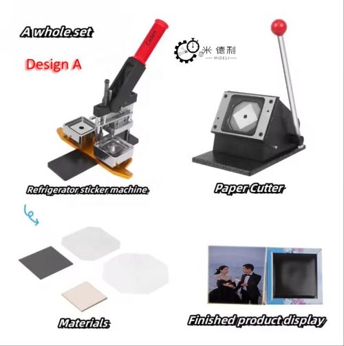 Automatic Square Refrigerator Magnetic Photo Button Refrigerator Rectangle Fridge Magnet Making Machine - Image 7