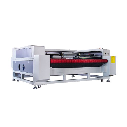 1810 1812 1813 Cloth/Label CO2 Laser Cutting Machine CCD Camera 100W 130W 150W Auto Feeding Fabric Textile Laser Cut Machine