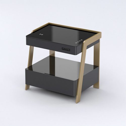 Office Storage Cabinet Smart Side Tables for Living Room Modern Bed Side Table With Drawer - Image 7