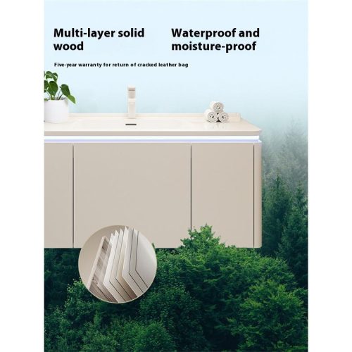 Modern Style Bathroom Vanities Bathroom Cabinet With Mirror - Image 7