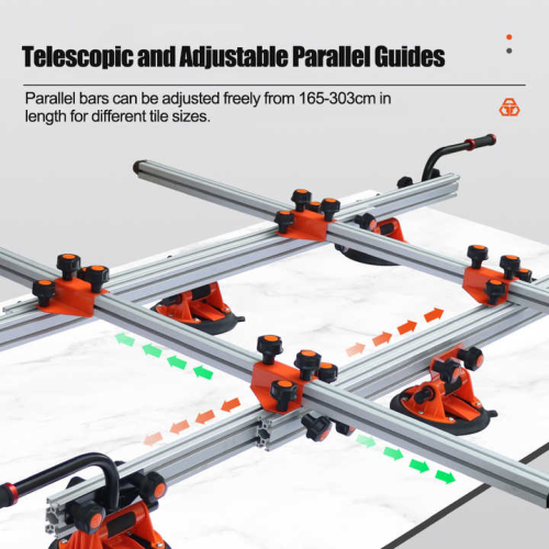 160cm-320cm Large Format Tile Handling Lifting Tool - Image 3