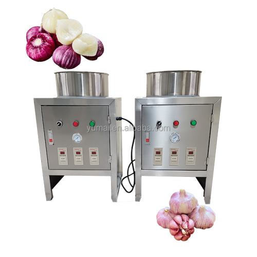 Industrial 200kg/h Automatic Air Compressor Power Garlic Skin Peeler Machine - Image 2