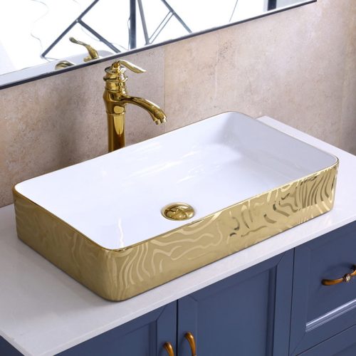 Lavabo Fancy Bathroom Ceramic Wash Basin Table Top Sinks Bowl Art Basin