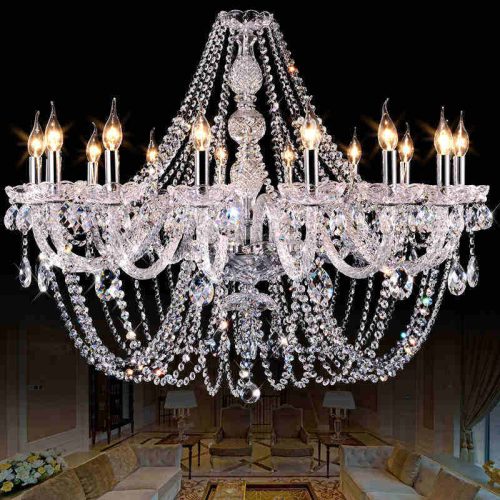 European Crystal Chandelier Living Room Bedroom Dining Room Lamp Atmosphere