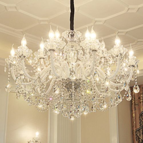 Luxury Crystal Chandeliers Modern Glass Hanging Lamps Living Room Hotel Decorative Ceiling Lighting Pendant Chandelier Lights