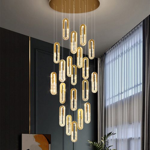 Hotel Bedroom Dining Room Ceiling Pendant Lights Fixtures Lighting Modern Luxury Chandeliers Gold Crystal Contemporary(2 MOQ is required)