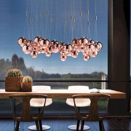 Nordic Pendant Lamps Modern Chandelier Classic Home Decor LED Round Led Bubble Ball Modern Glass Pendant Light Living Room Iron(10 MOQ is required)