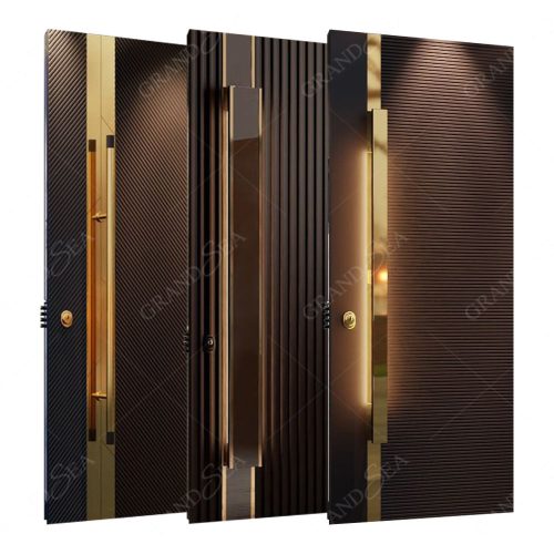 Steel Entry Door Mirror Pivot Door - Not Including Handle 1 Square Meters Price - Image 2