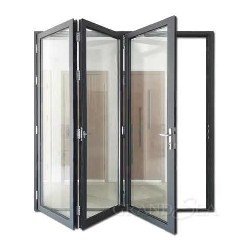 Double Glazing Aluminum Bi Folding Doors - Not Including Handle 1 Square Feet Price - Image 2