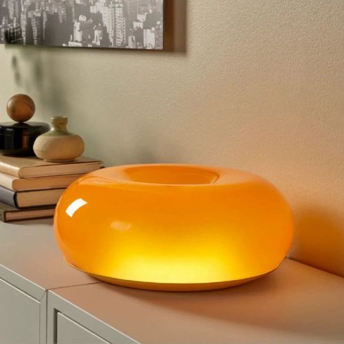 Nordic Donut Lamp Medieval Glass Decoration Mushroom Led Table Lamp