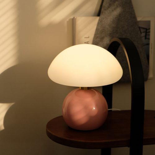 Modern Minimalist Mushroom Led Table Lamp Ceramic Bedroom Bedside Decoration Rechargeable Table Lamp (10 MOQ is required)