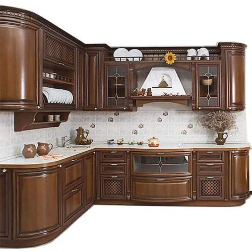 Customized High Technical Modular Solid Cherry Maple Wood Kitchen Cabinet ( 1 square meters price)