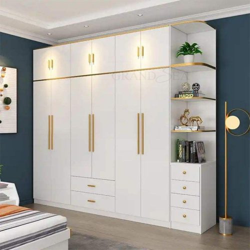 White Cupboard Dressing Table Combination Whole Closet(1 Square Feet Price) - Image 2